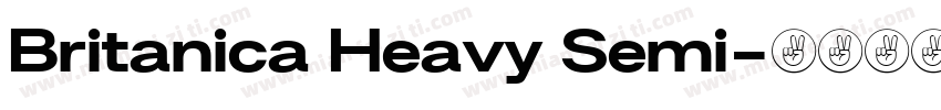 Britanica Heavy Semi字体转换